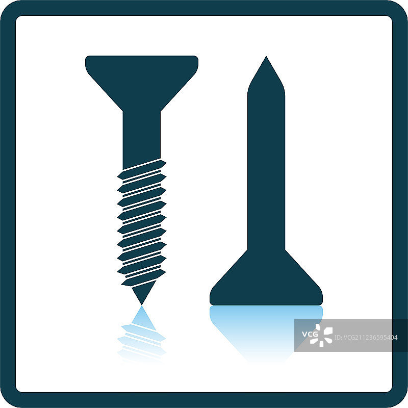 螺钉和钉子图标图片素材