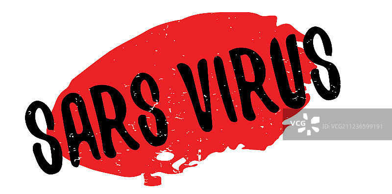 严重急性呼吸综合征病毒印章图片素材