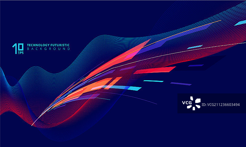 抽象透视技术几何图形图片素材