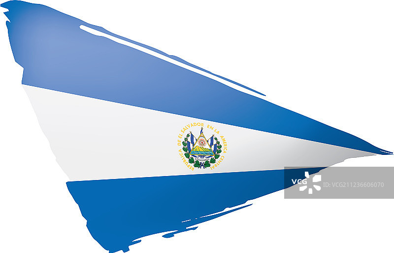 萨尔瓦多国旗上有白色图片素材
