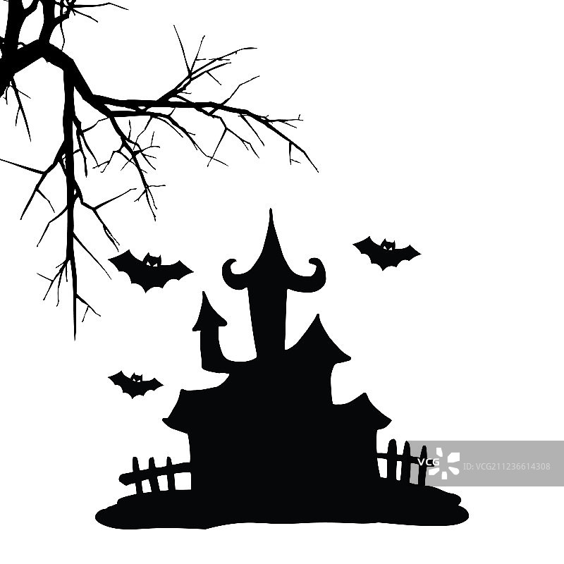 万圣节房屋图片素材