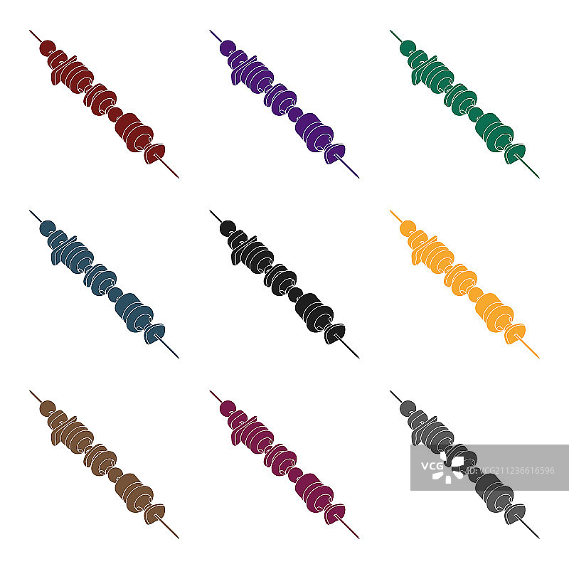 烤蔬菜串素食图片素材