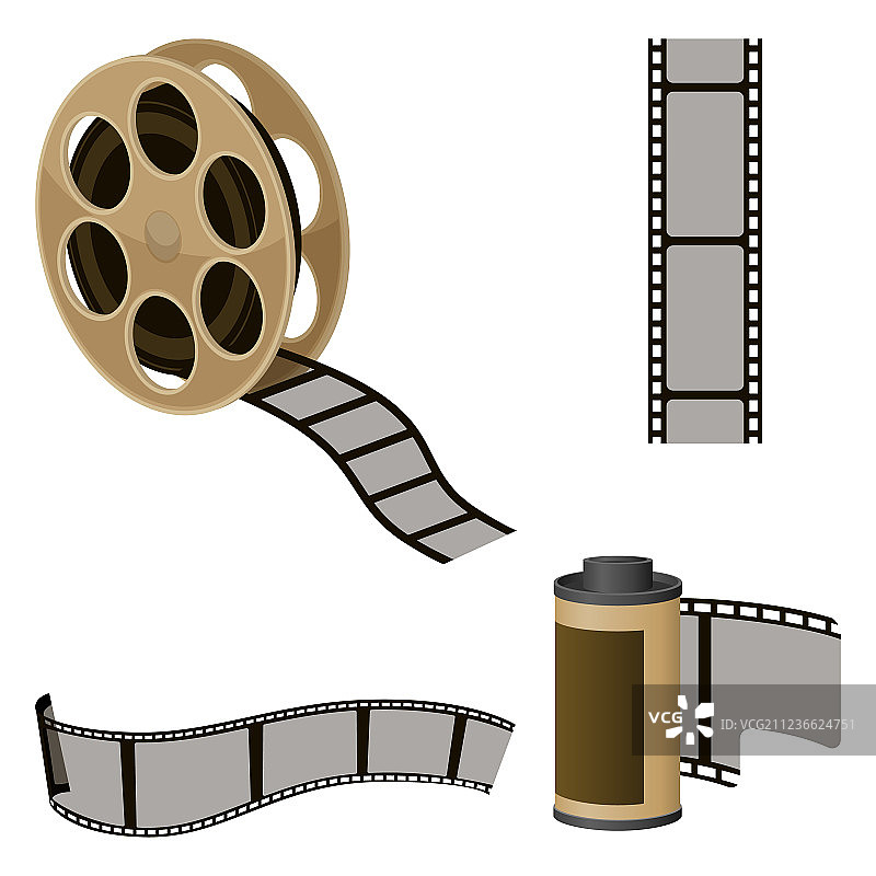 电影制作元素胶卷合集图片素材