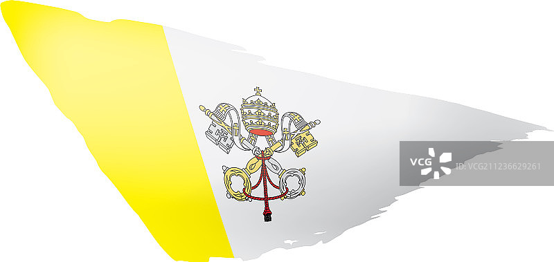 白色的梵蒂冈国旗图片素材