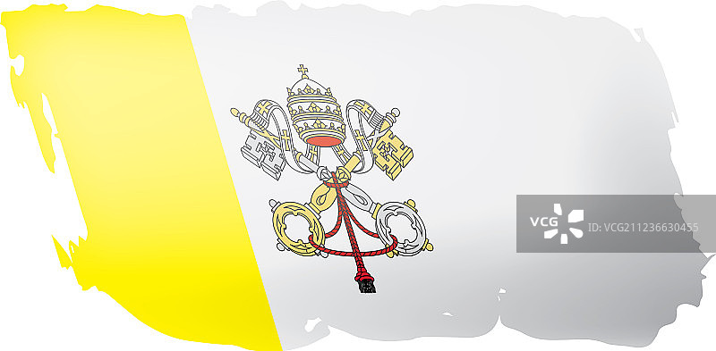 白色的梵蒂冈国旗图片素材