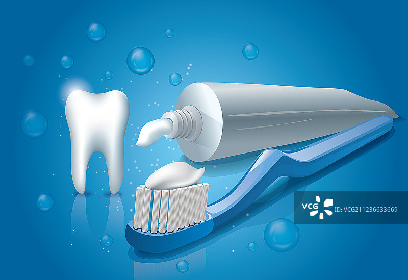 健康清洁牙膏图片素材