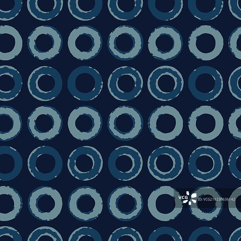靛蓝色蜡染无缝图案图片素材
