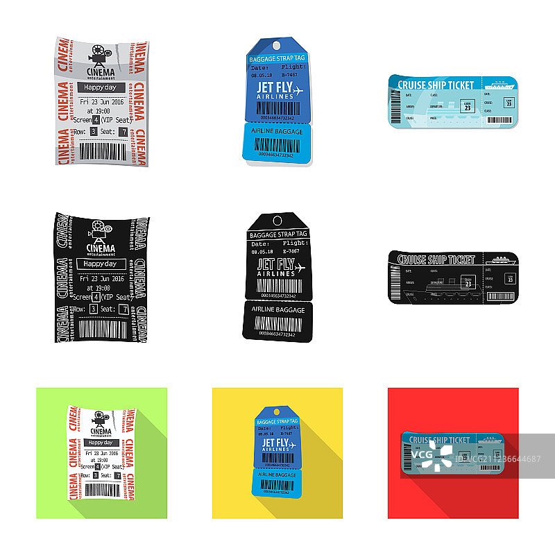 门票和入场券图标图片素材