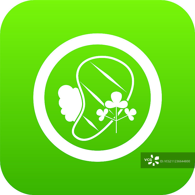 绿色数码牛排图标图片素材