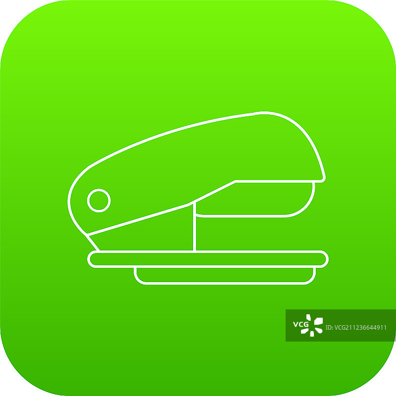 绿色订书机图标图片素材