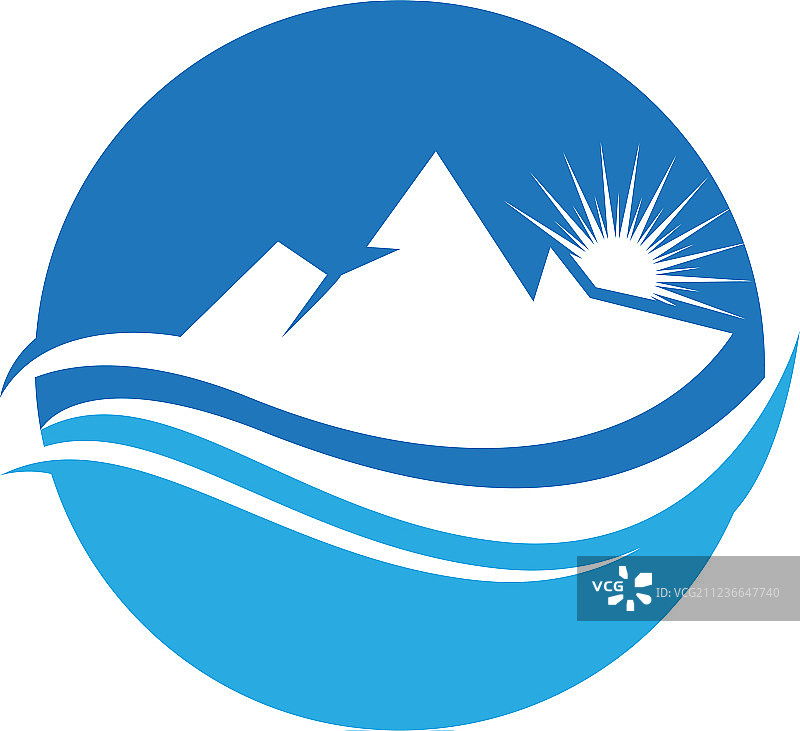山地自然景观Logo和符号图标图片素材