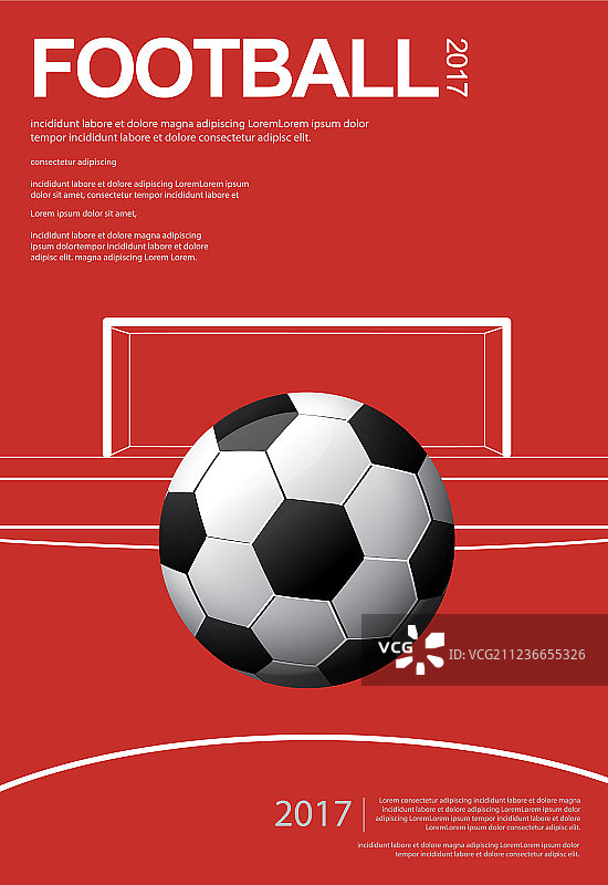 足球海报矢量图图片素材