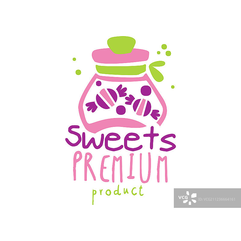 糖果高级产品标志设计图片素材