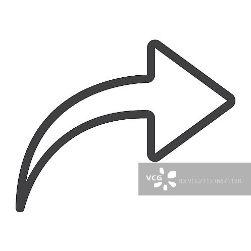 重做线条图标，网页和移动端下一步标志图片素材