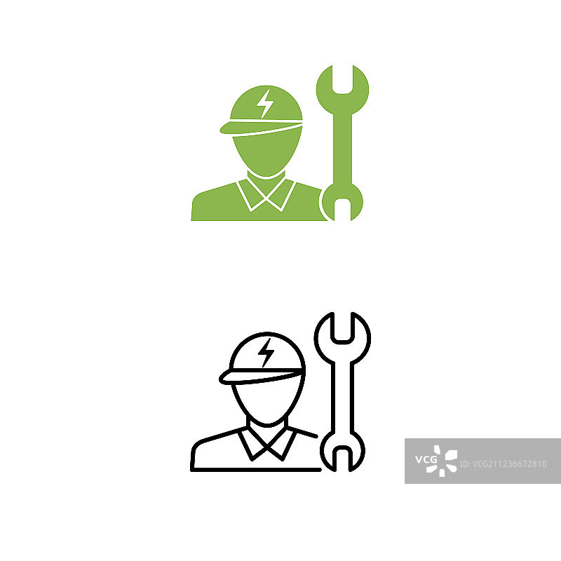 电动汽车技术员支持图标图片素材