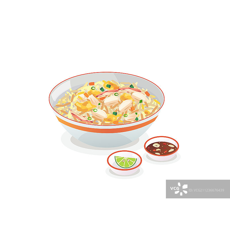 螃蟹炒饭图片素材