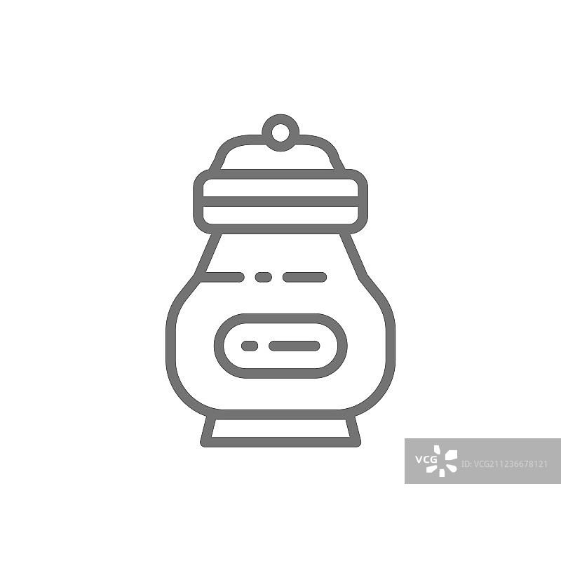 装有骨灰的火葬容器：葬礼骨灰瓮图片素材