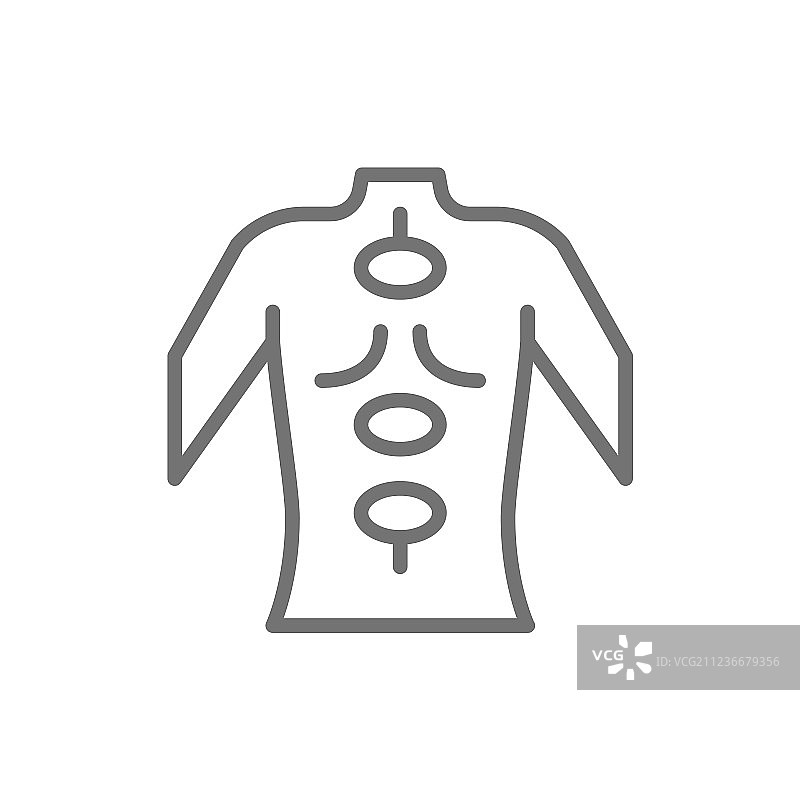 热石按摩疗法线条图标图片素材