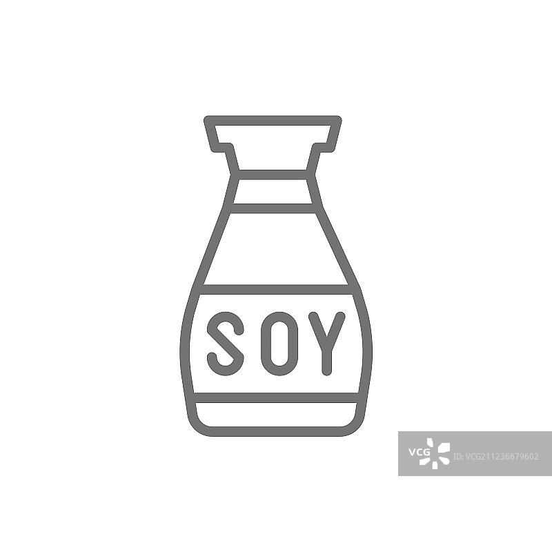酱油亚洲调味品线条图标图片素材