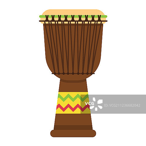 非洲金贝鼓扁平图标音乐图片素材