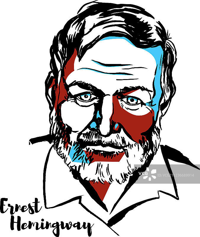 欧内斯特·海明威图片素材