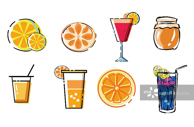 水果果味饮料图片素材