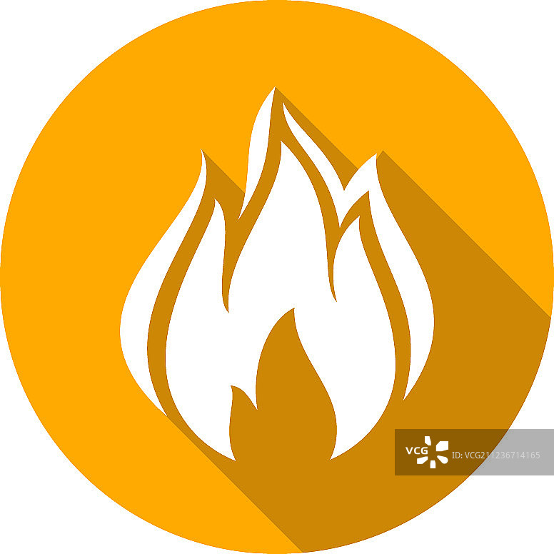 篝火火焰圆形图片素材