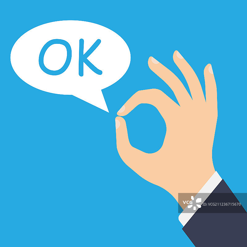 人手做出OK手势图片素材