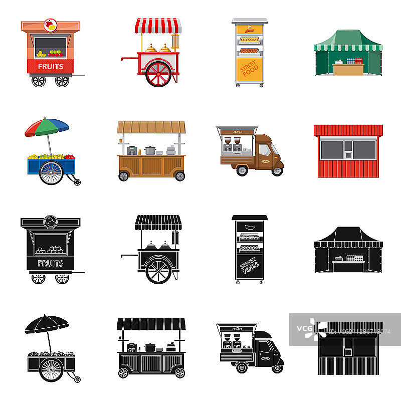 市场与外观图标设计图片素材