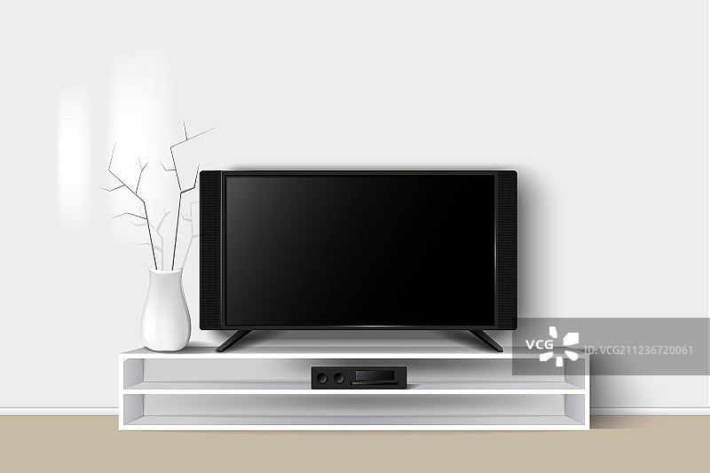 3D木制LED电视柜图片素材