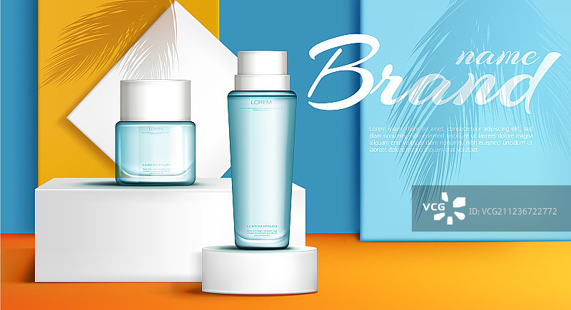 夏季香水广告banner设计图片素材