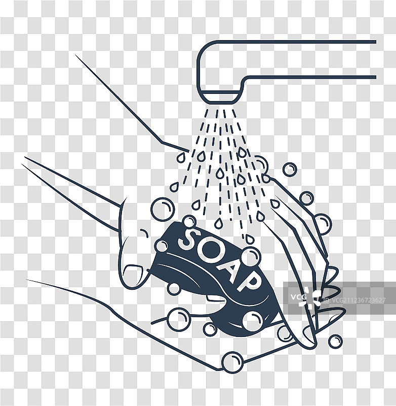 清洁卫生剪影图片素材