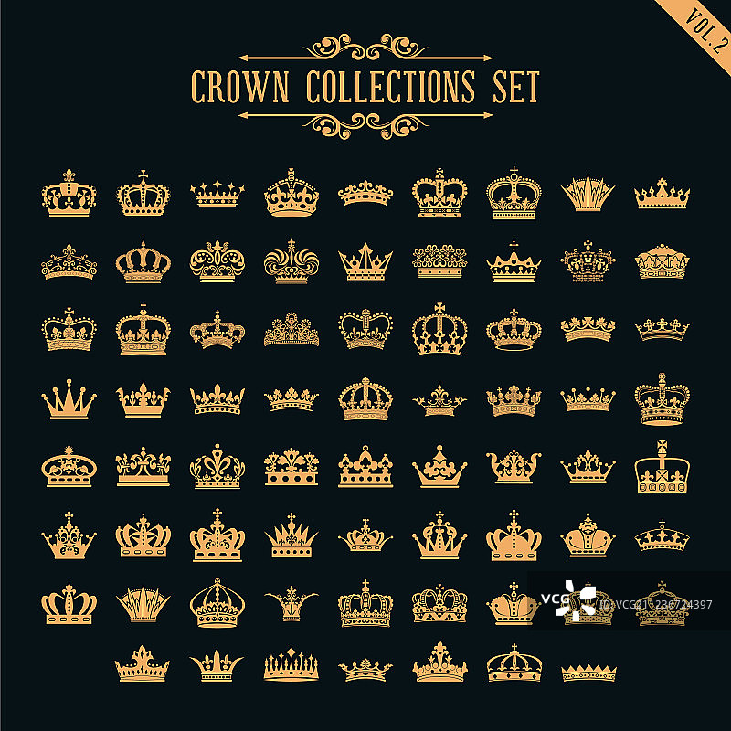 皇冠合集图片素材