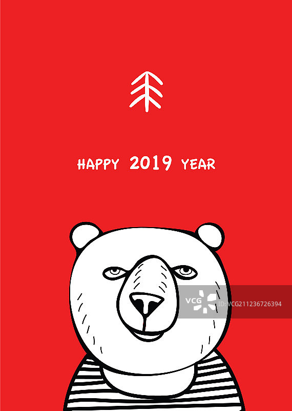 可爱的红鼻子熊图片素材