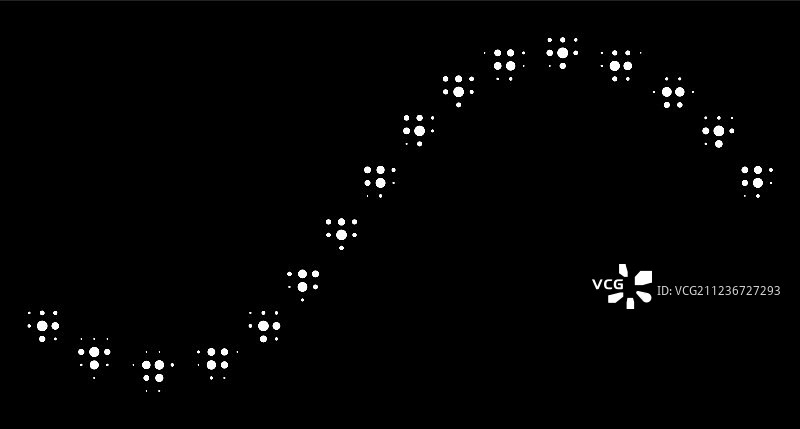 白色半色调点状功能线图标图片素材