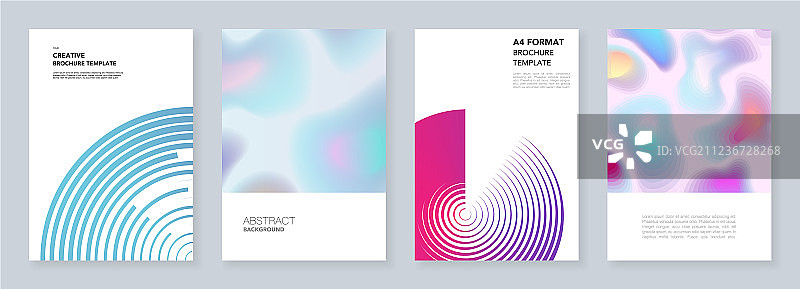 简约动态图形宣传册模板图片素材