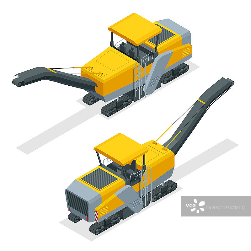2.5D路面铣刨冷刨沥青图片素材