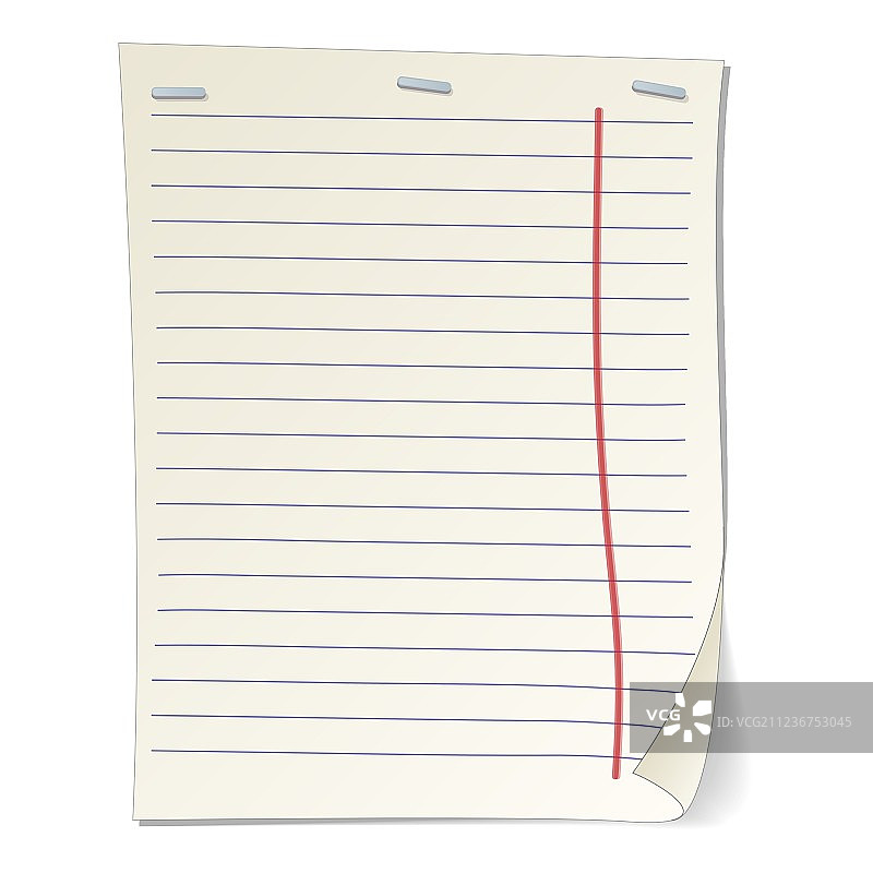 条纹笔记本纸卡通图片素材