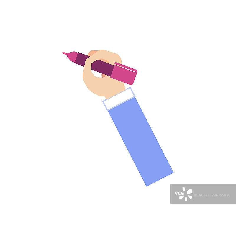 商务人士手持马克笔图片素材