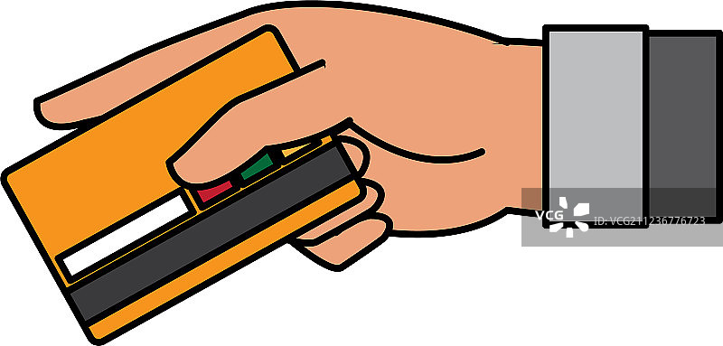 孤立的信用卡设计图片素材