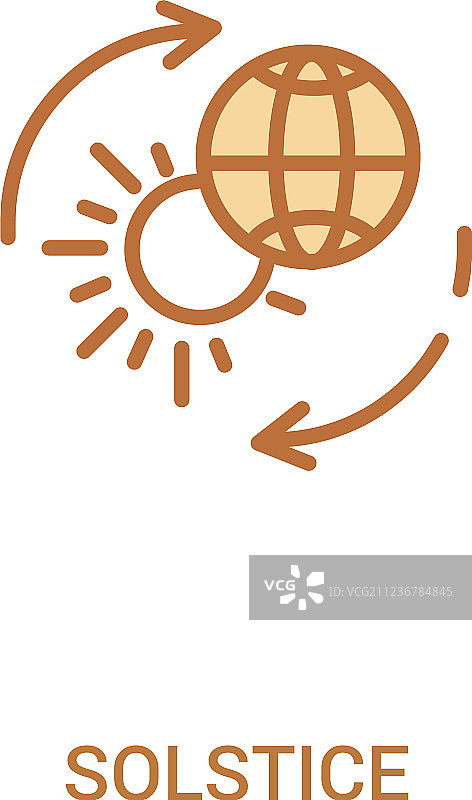 冬至概念双色图标简约线条图片素材