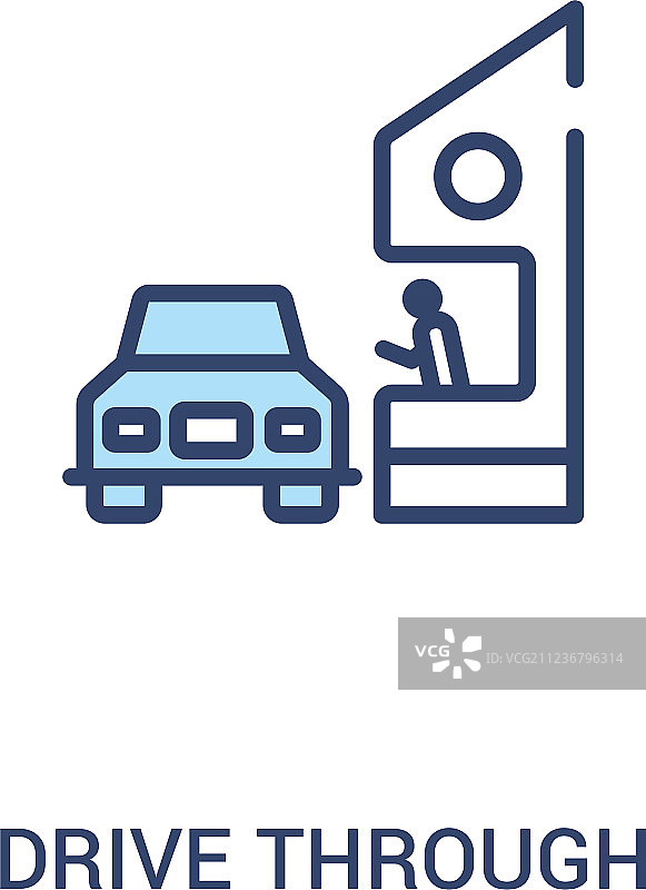 直通概念双色图标简笔画图片素材