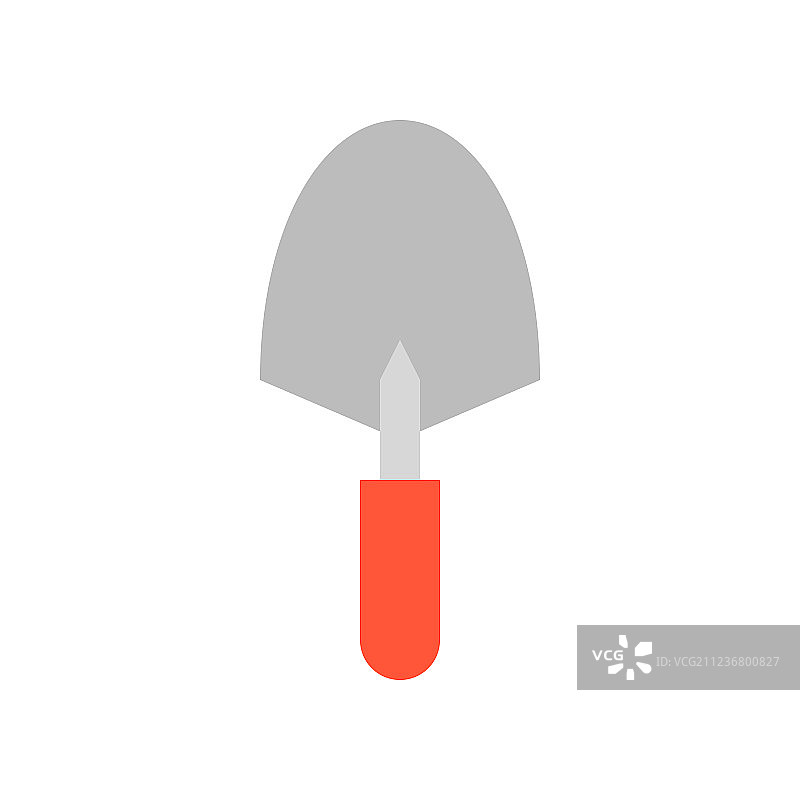 泥刀图标扁平风格图片素材