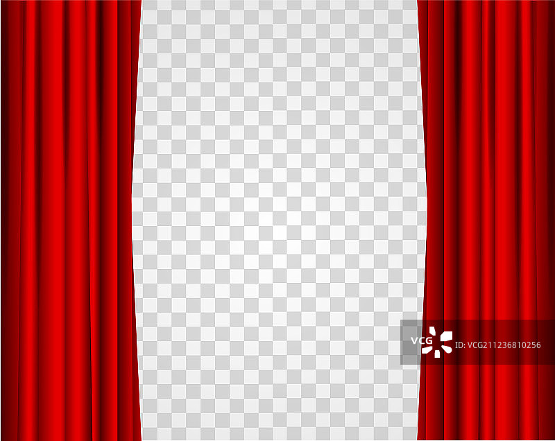 逼真的红色舞台幕布图片素材