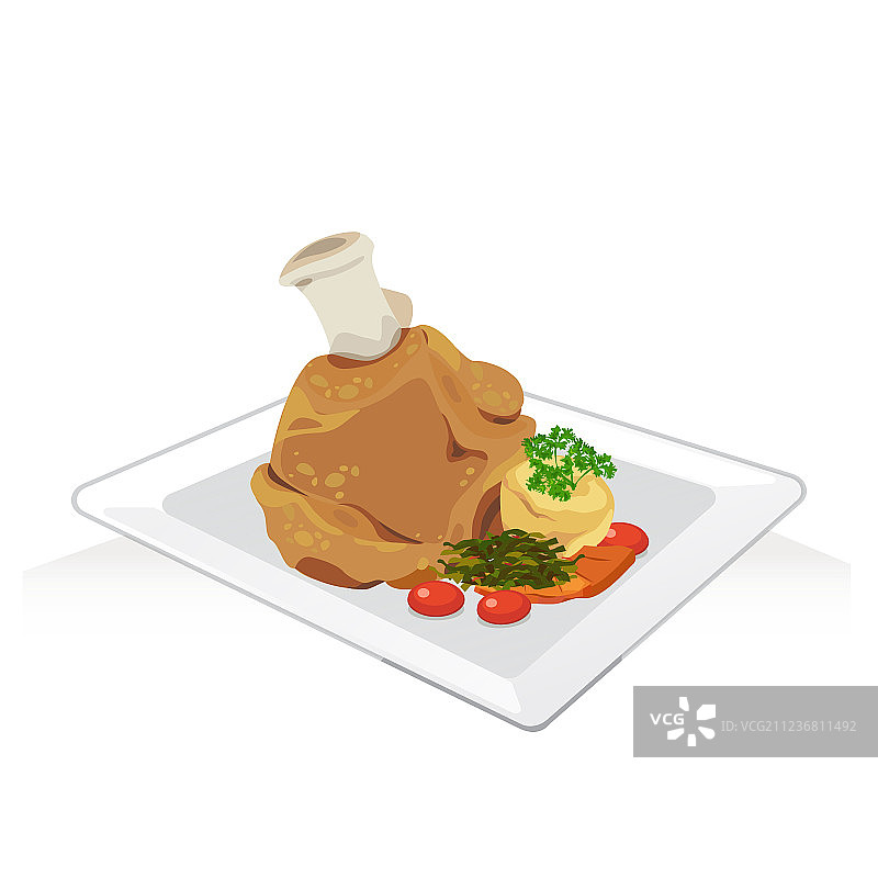 炸猪腿图片素材