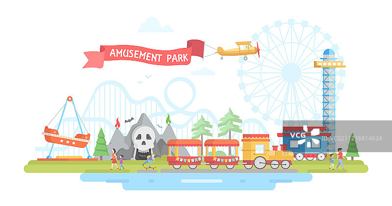 城市中的女人：双重曝光图片素材