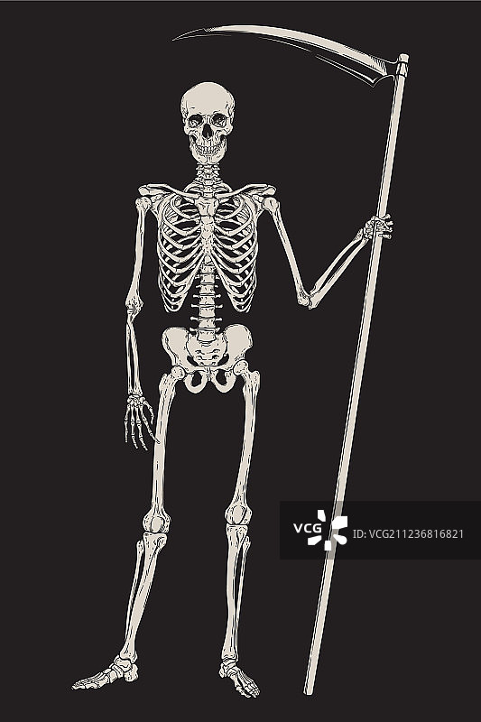 手持镰刀的死神图片素材