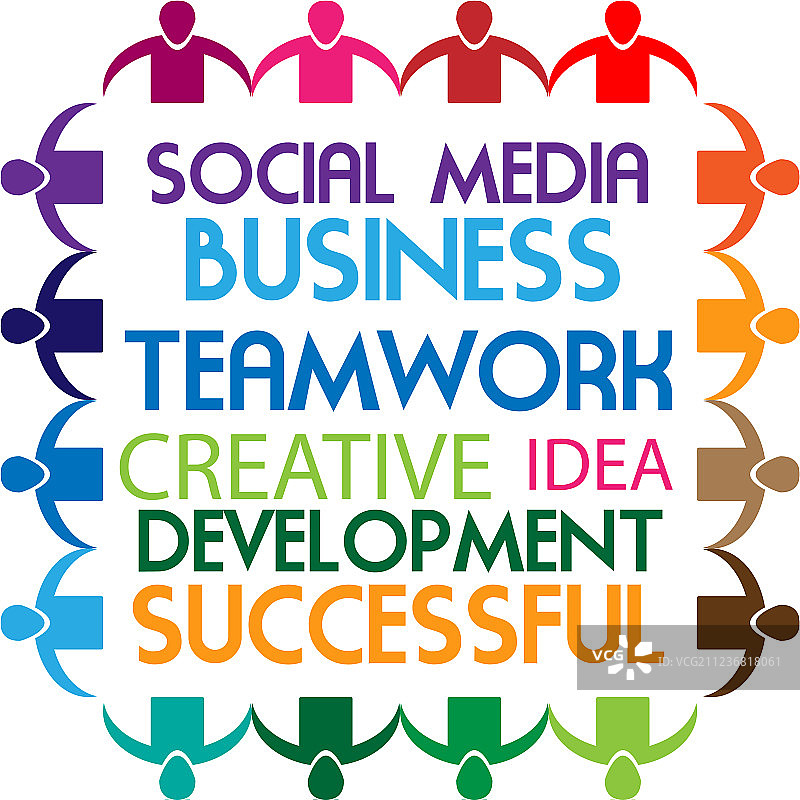 商业语录团队合作社交媒体文本图片素材