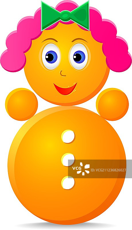 女孩不倒翁玩具图片素材