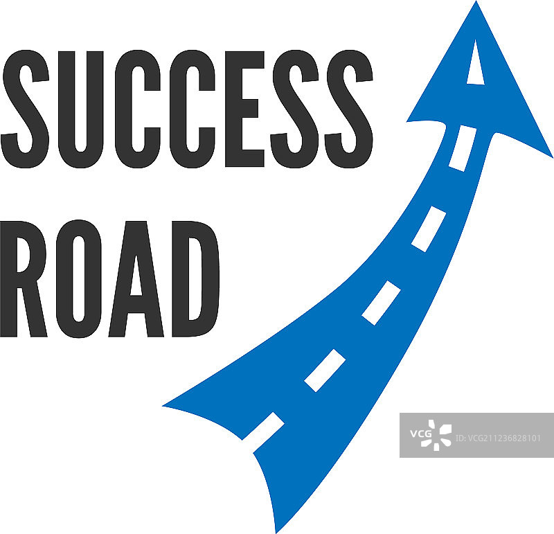 蓝色道路标志图片素材